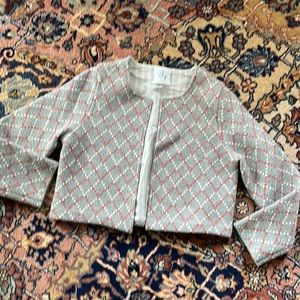 Women's Black Fleece by Thom Browne cropped sweater jacket like new condition